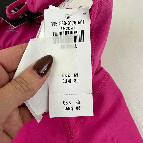 NWT YPB Abercrombie Pink SculptLUX Active Mini Dress Built In Shorts Stretch XXS - Picture 9 of 16